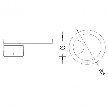 Applique Murale á LED Satur (8W)