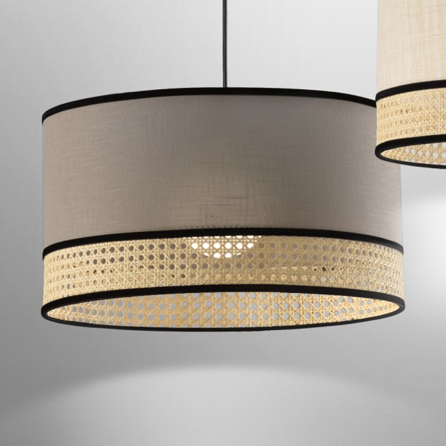Lampe de suspension Falenea Gris