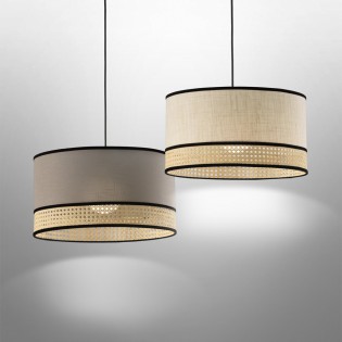 Lampe de suspension Falenea Gris