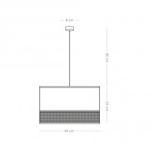 Lampe de suspension Falenea Beis