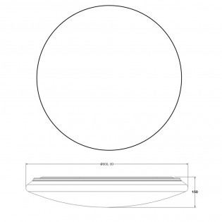 Plafonnier á LED Sever CCT Dimmable (100W)