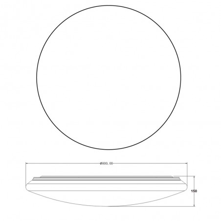 Plafonnier á LED Sever CCT Dimmable (100W)