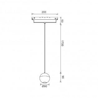 Foco LED colgante magnético...