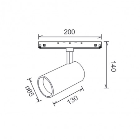 Foco LED para carril magnético Magneto (20W)