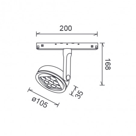 Foco LED magnético Magneto (20W)