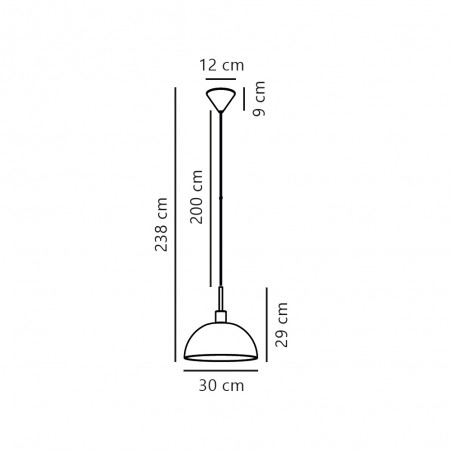 Lampe de plafond Ellen 30 Opale