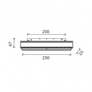 Foco LED magnético Magneto Recto (8W)