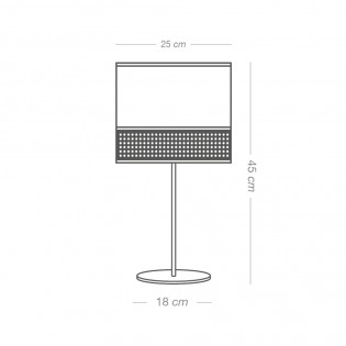 Lampe á poser Falenea Brun