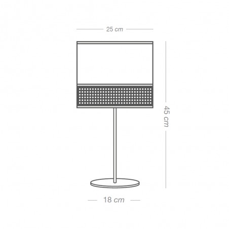 Lampe á poser Falenea Brun