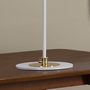 Lampe á poser Merasi Blanc-Or
