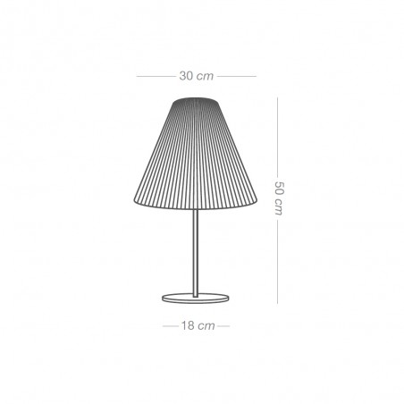 Lampe à poser Cerlina Índigo 30