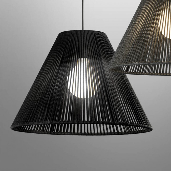 Lampe de plafond Cerlina Noir