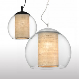 Lampe de plafond Bola Rafia 25