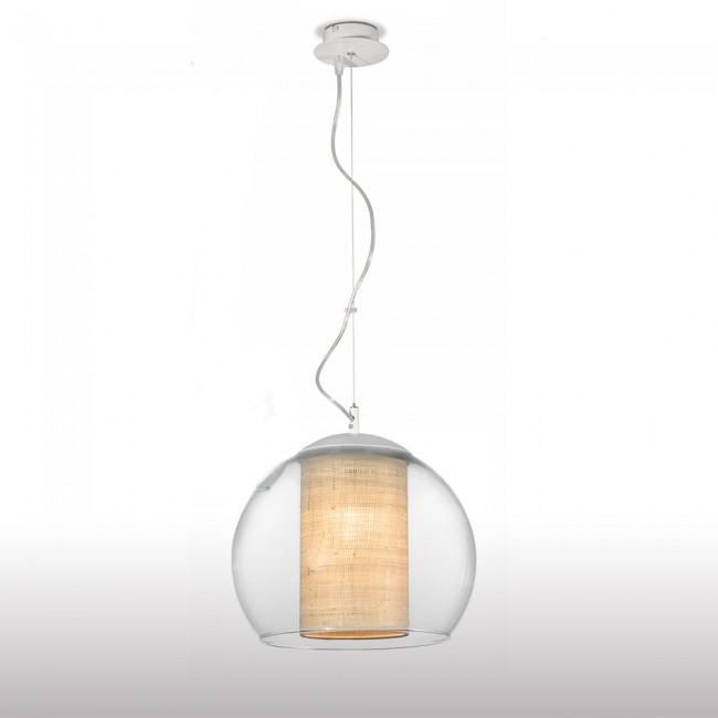 Lampe de plafond Bola Rafia 35