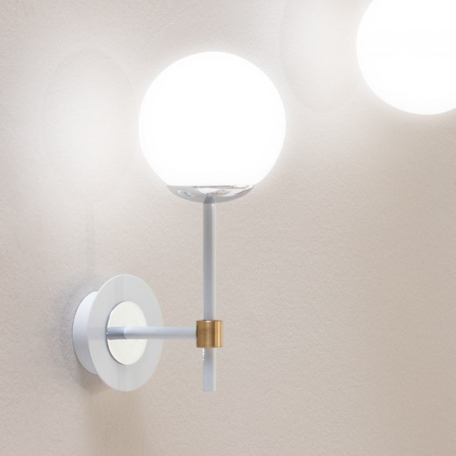 Applique Murale Merasi Blanc-Crome