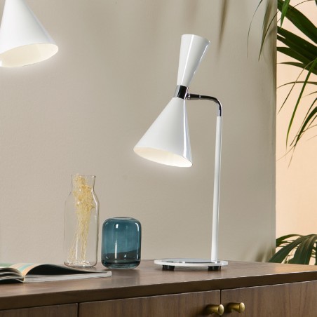 Lampe á poser Supa Blanc-Crome