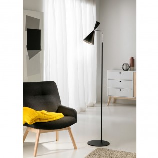 Lampadaire Supa Noir-Crome