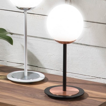 Lampe á poser Rodisa Noir-Cuivre