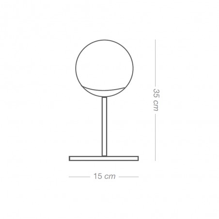 Lampe á poser Rodisa Noir-Cuivre