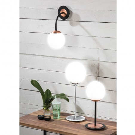 Lampe á poser Rodisa Noir-Cuivre