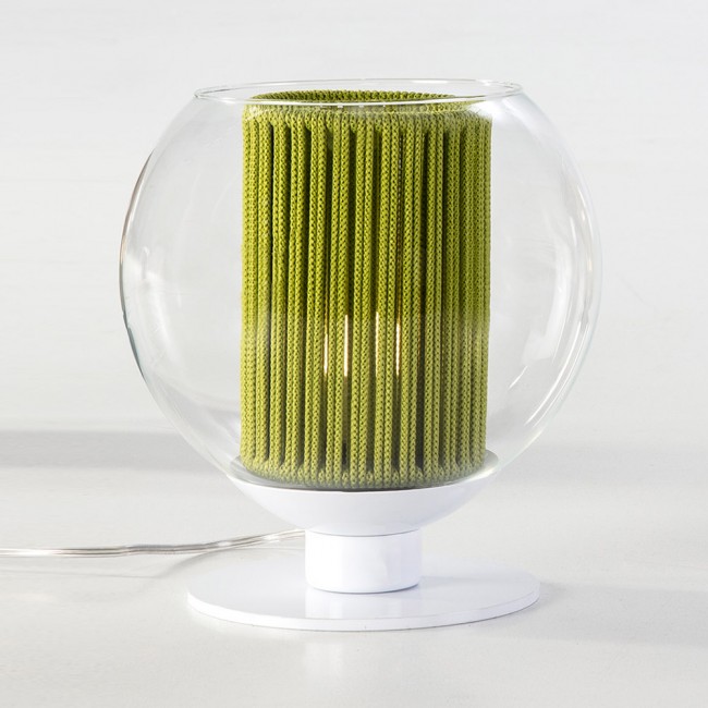 Lampe a pòser Bola Corde Vert 25