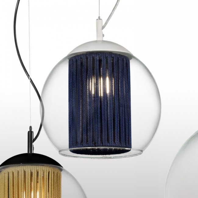 Lampe de plafond Bola Cord Indigo 25