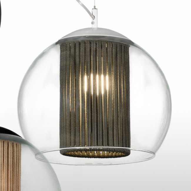 Lampe de plafond Bola Cord Mousse 35