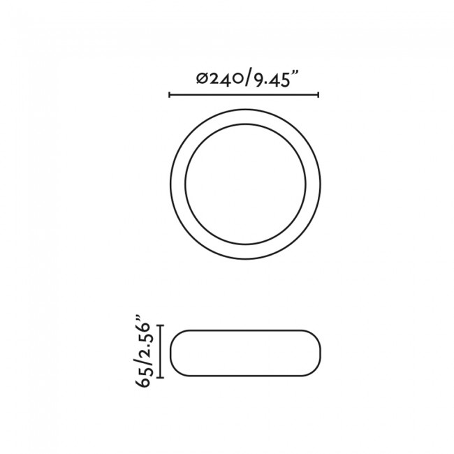 Plafonnier d'exterieur LED Anga (18W) - Faro - Wonderlamp.fr