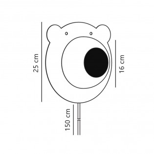 Applique Murale pour enfants Bruna Bear