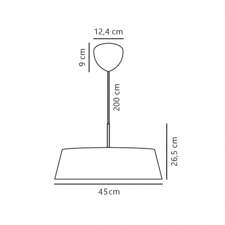 Lampe de suspension Clasi 45