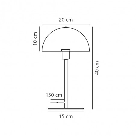 Lampe á poser Ellen Opal