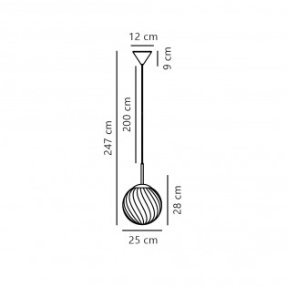 Lampe de suspension Chisell 25