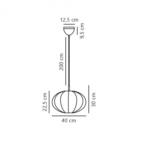 Lampe de plafond Aeron 40