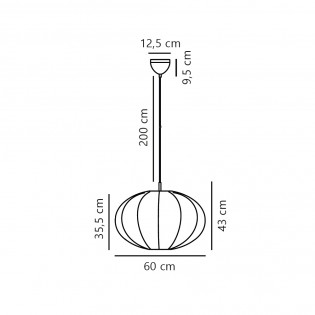 Lampe de plafond Aeron 60