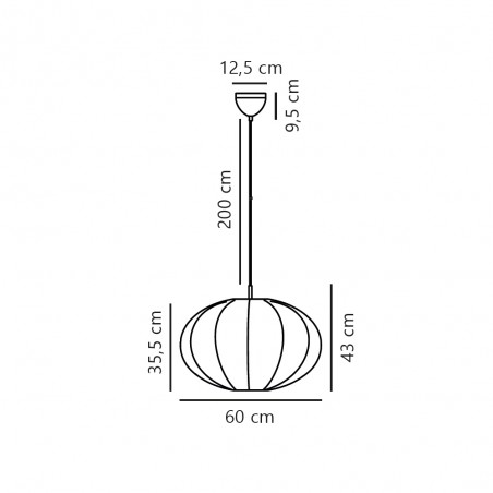 Lampe de plafond Aeron 60