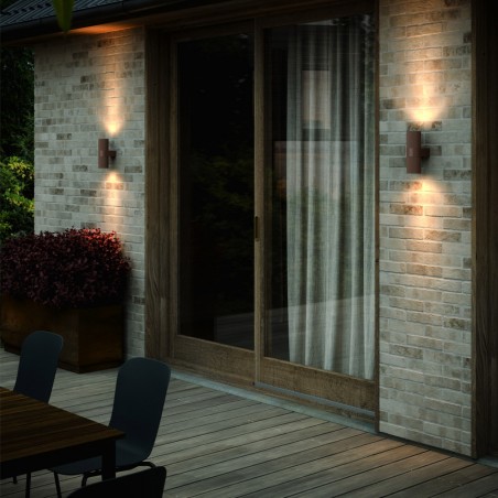 Aplique Murale d'exterieur Kyklop Ripple (2 lumieres)