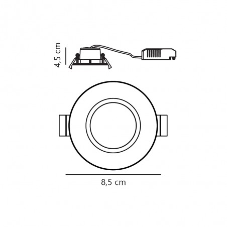 Encastré d'exterieur á LED Tiaki (6.5W)