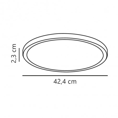 Plafonnier á LED pour bains Oja 42 (19W)
