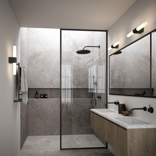 Applique pour bains LED Helva Double Basic (9W)