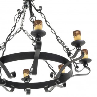 Lampe a suspensión Medieval (8 Lumières)