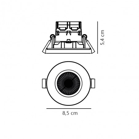 Encastré extérieur à LED Fremont 2700K 3-Kit (4.5W)