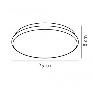 Plafonnier LED pour salle de bains Montone (8W)
