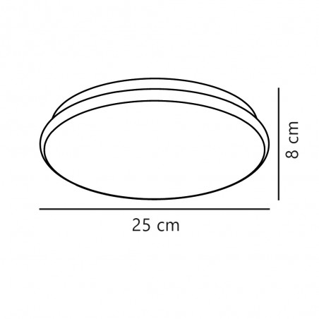 Plafonnier LED pour salle de bains Montone (8W)