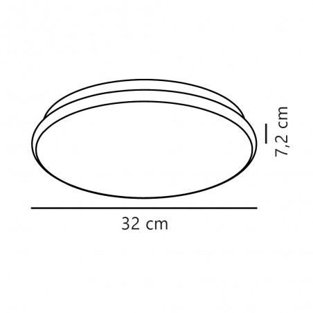 Plafonnier LED pour salle de bains Montone (13W)