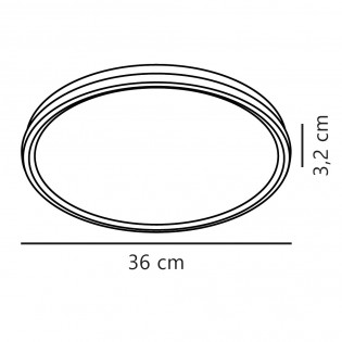 Plafonnier á LED Liva Smart (21W)