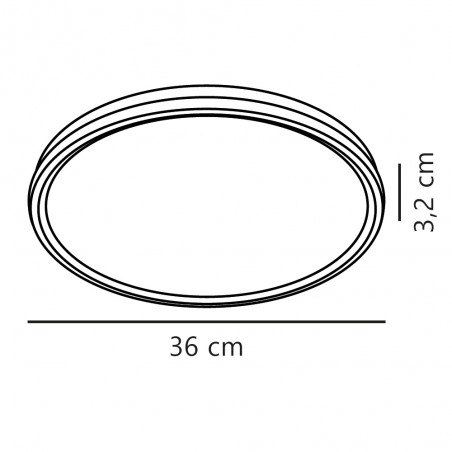Plafonnier á LED Liva Smart (21W)
