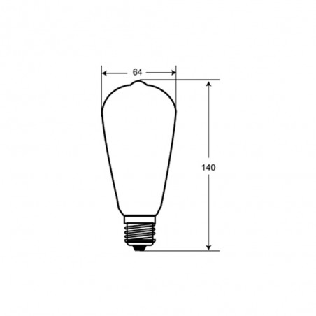 Ampoule á LED E27 ST64 Dim (8W)