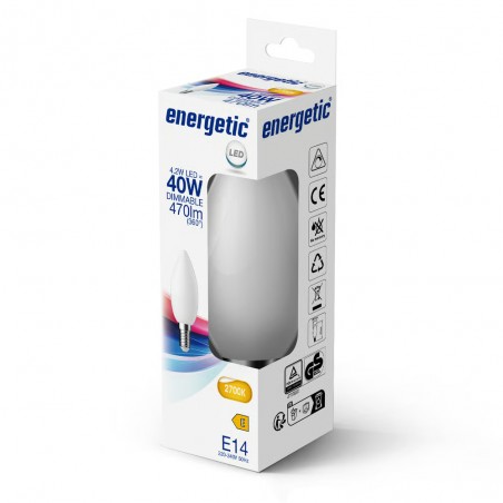 Ampoule LED E14 C35 2700K Dim (4.2W)