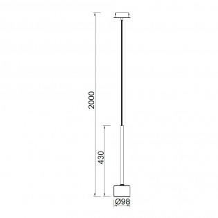 Lámpara colgante Tonic