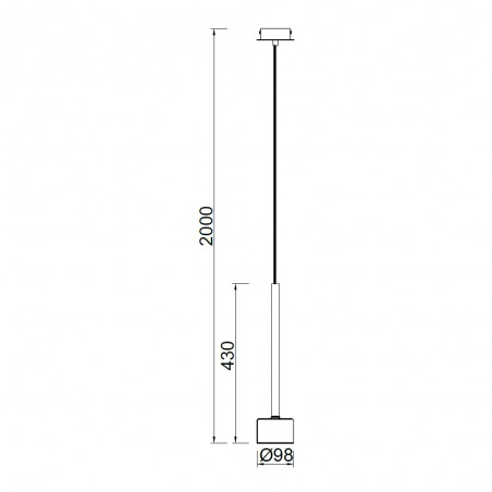 Lámpara colgante Tonic